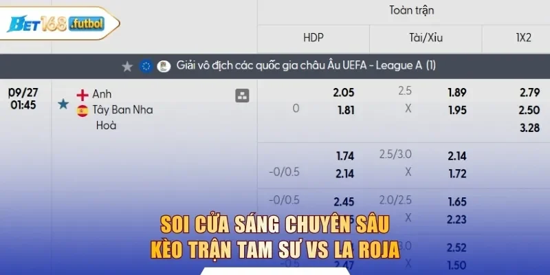 Soi cửa sáng chuyên sâu kèo trận Tam Sư vs La Roja